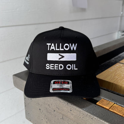 Lady May Tallow Merch | Tallow &gt; Seed Oil | Embroidered Snapback Hat