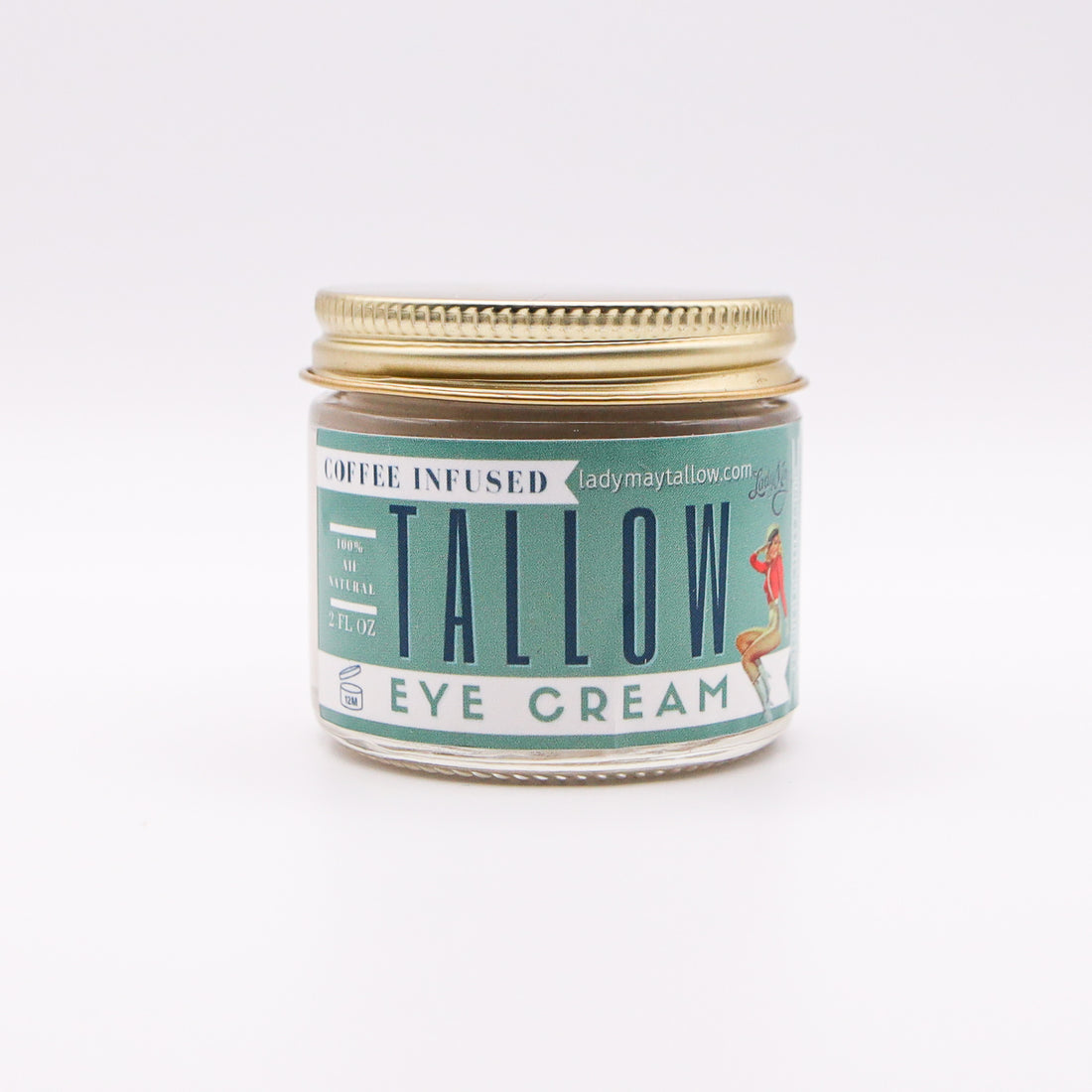 Coffee-Infused Tallow Eye Cream | Beef Tallow | Anti-Aging &amp; Hydrating Eye Treatment