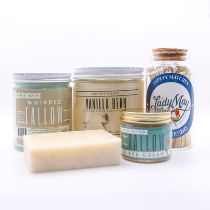 Vanilla Tallow &quot;Purity&quot; Premium Quality All Natural Gift Box by The Lady May