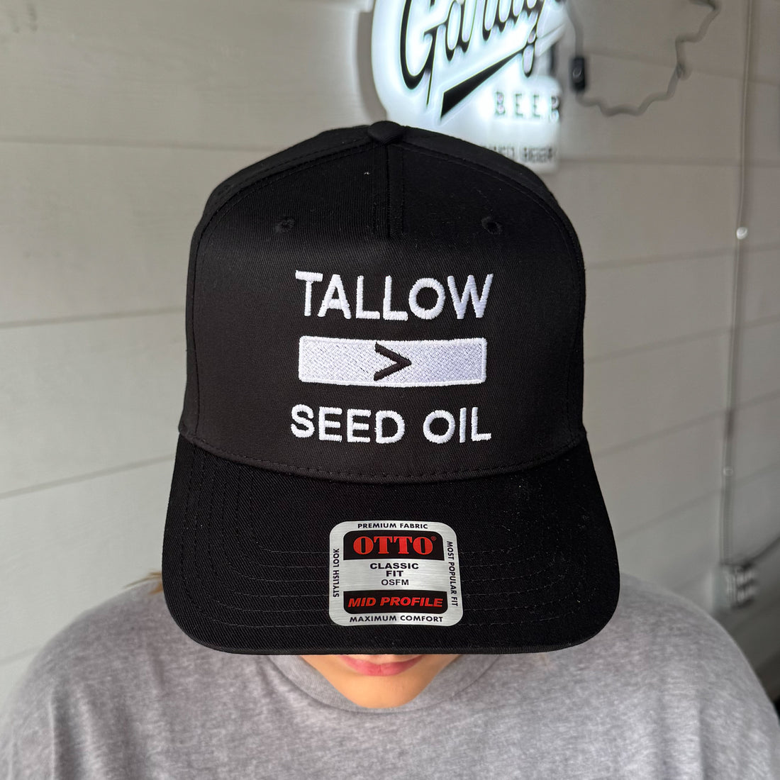 Lady May Tallow Merch | Tallow &gt; Seed Oil | Embroidered Snapback Hat