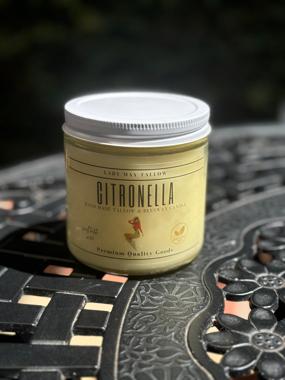 Citronella Tallow &amp; Beeswax Candle