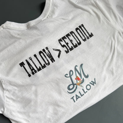 Lady May Tallow Merch | Tallow &gt; Seed Oil | T-Shirt