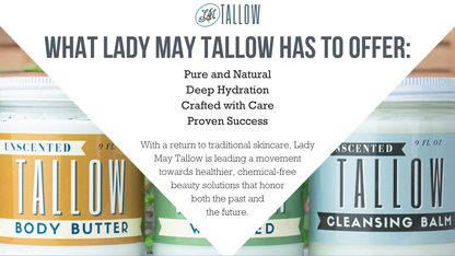 Tallow Body Butter | 100% Natural Skincare | Deep Hydration for  Body