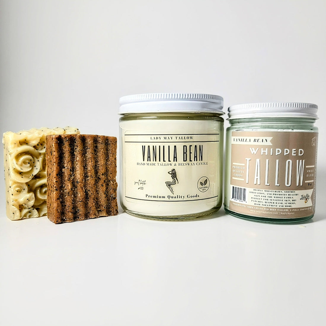 All-Natural Vanilla Tallow Candle Gift Box