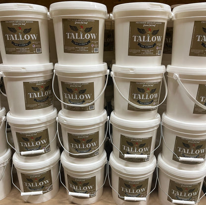 Unscented Bulk Beef Tallow - 8 Pounds - WHOLESALE (Case of 6)