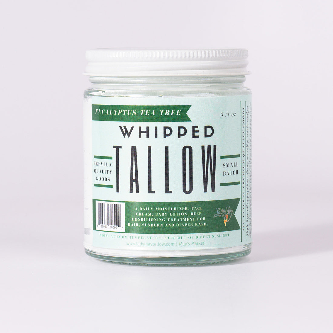 Whipped Tallow Trio - 9oz - Lavender, Vanilla, Eucalyptus
